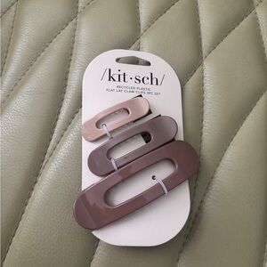 Kitsch Brown and Tan Hair Claw Clips Set